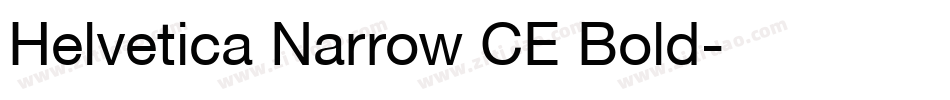 Helvetica Narrow CE Bold字体转换